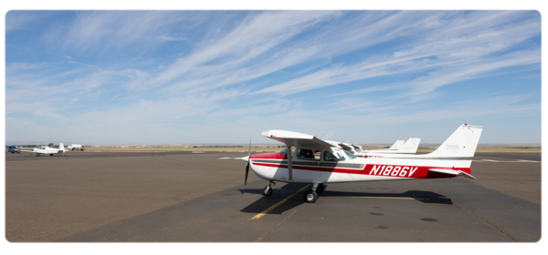 Fleet of planes on the WWU tarmac