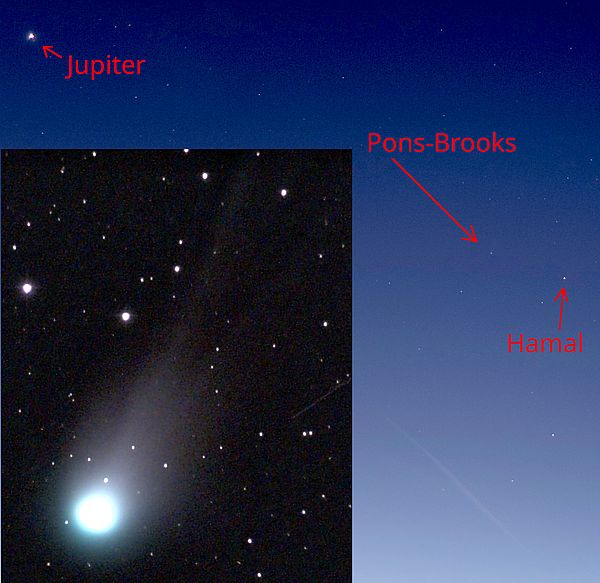 Pons-Brook comet - Spring 2024