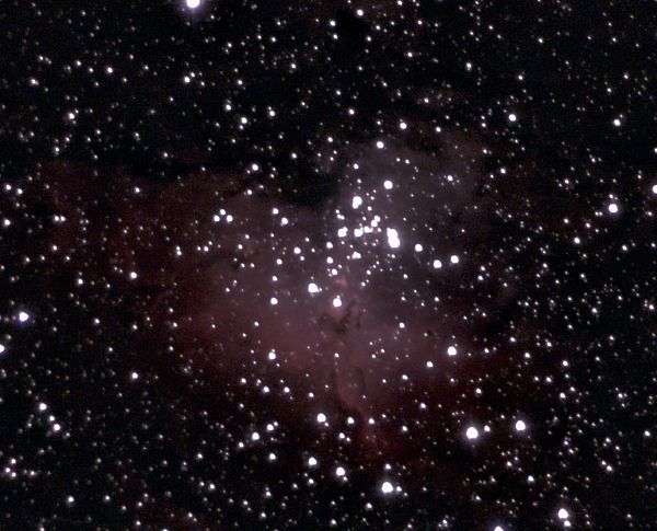 The Eagle Nebula (M16) with a 33 min exposure time.