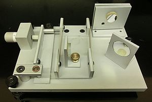 The Pasco Interferometer in stock configuration.