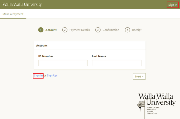 my澳门网上博彩 student sign-in