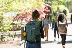 Picture of students walking