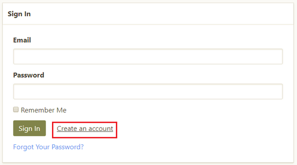 Parent Create an Account