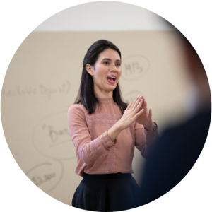  A WWU professor giving a lecture.