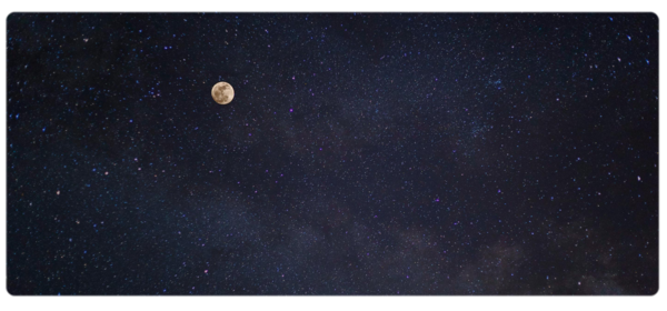 View of the night sky from the observatory
