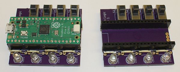 Completed shield with Pico installed on left.