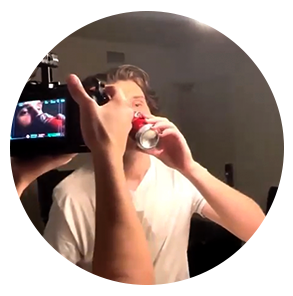 Stevan works on a student film project