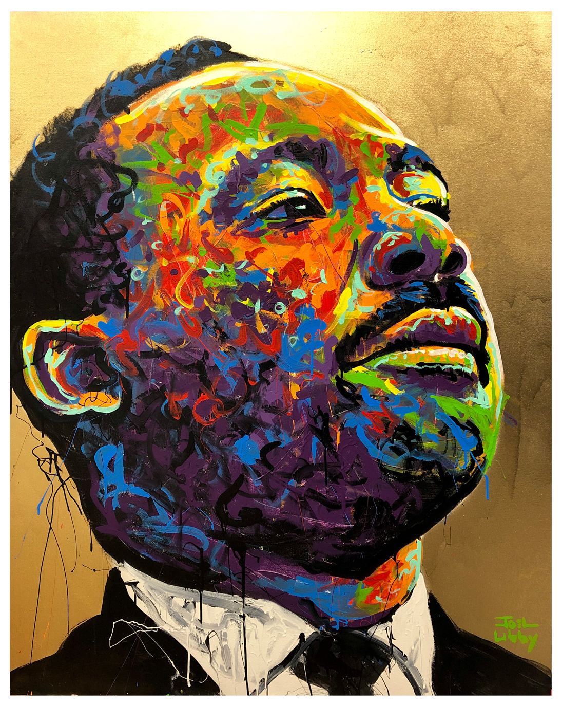 Joel Libby portrait of Martin Luther King Jr.
